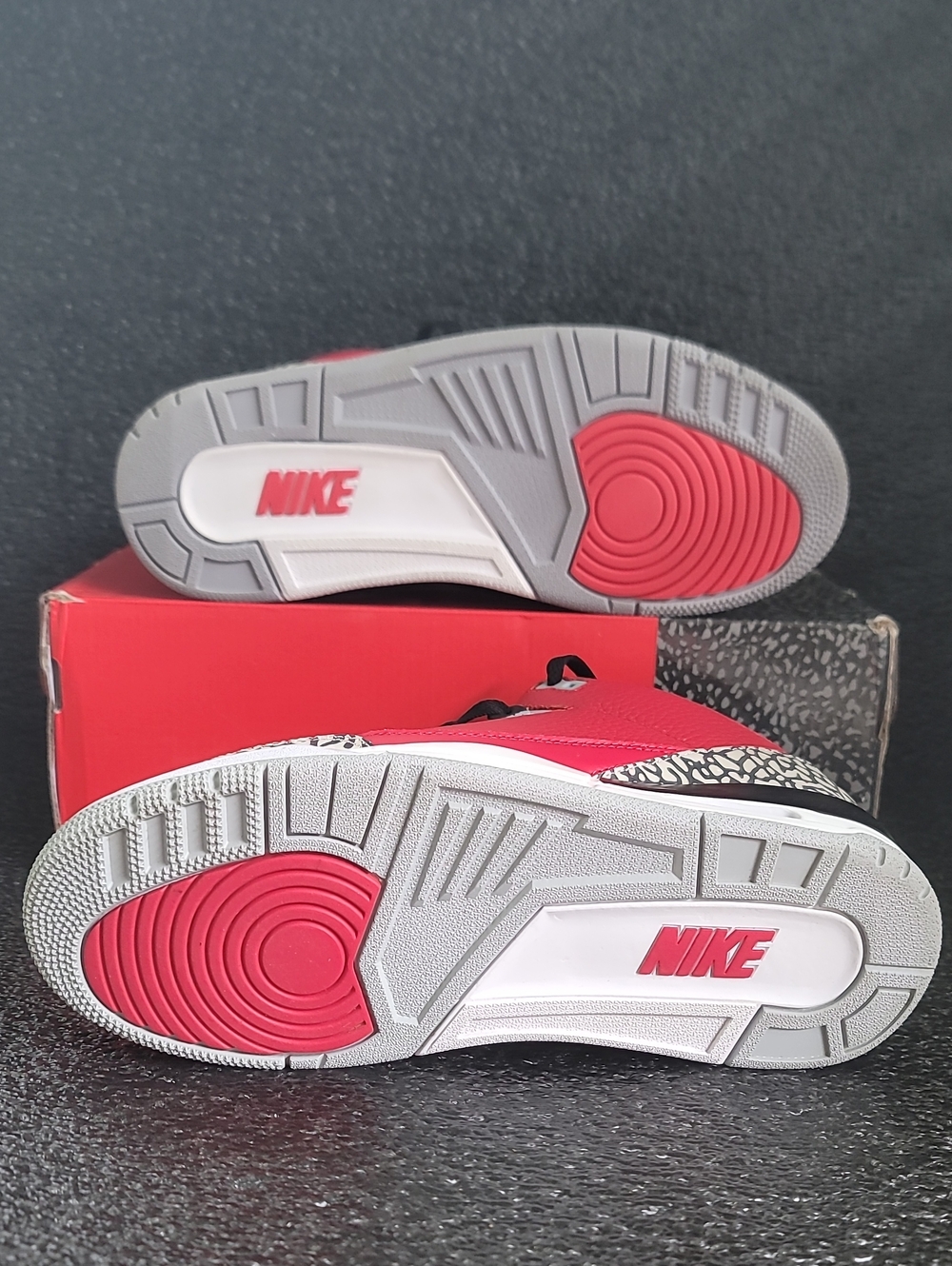 Nike Air Jordan 3 Retro SE "Unite/Red Cement" (Worn Once) Mens 8.5 Ships Today - Picture 8 of 16